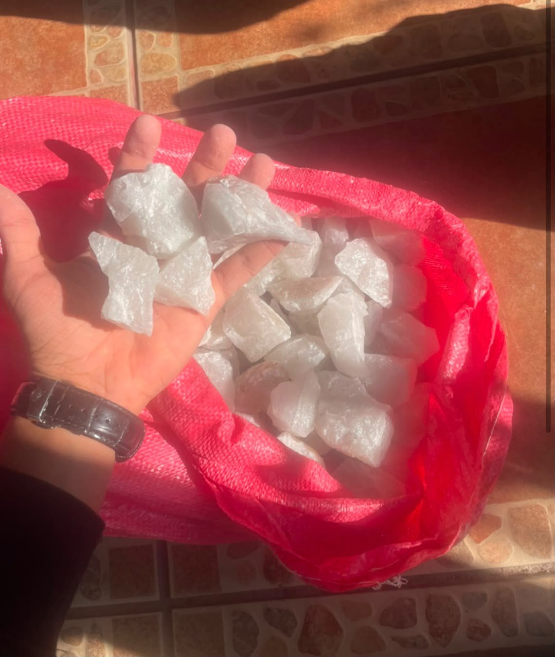 Cuarzo blanco Nuez · 30 kg