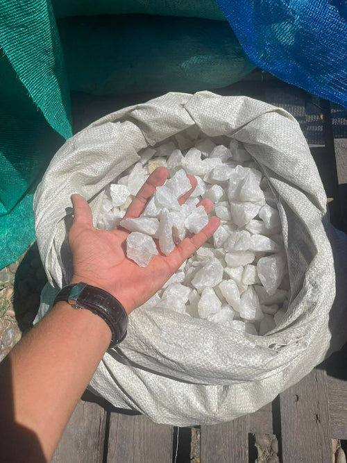 Cuarzo blanco Nuez · 30 kg
